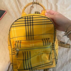 Yellow mini backpack